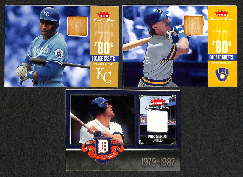 Lot Of 25 Baseball HOF & Old Stars Relic Cards w. Roger Maris