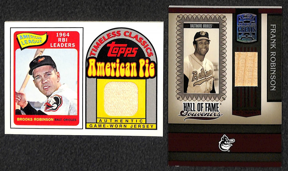 Lot Of 22 Baseball Relic Cards w. Ashburn & Puckett