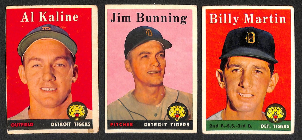 Lot of 188 Different 1958 Topps Baseball Cards w. Ted Williams AS