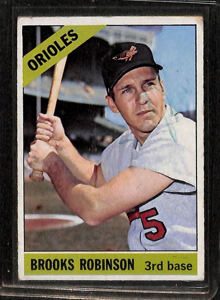 Lot of 366 Different 1966 Topps Baseball Cards w. Mantle & Rose BVG 2