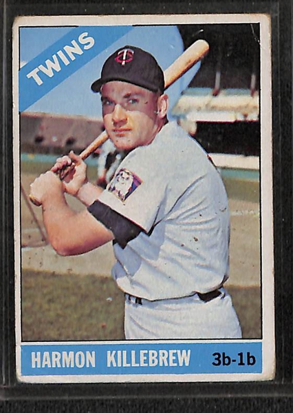 Lot of 366 Different 1966 Topps Baseball Cards w. Mantle & Rose BVG 2