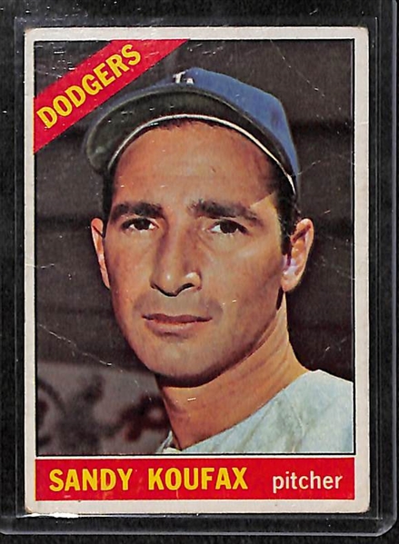 Lot of 366 Different 1966 Topps Baseball Cards w. Mantle & Rose BVG 2