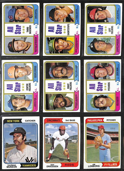 1974 Topps Baseball Complete Set w. Winfield RC