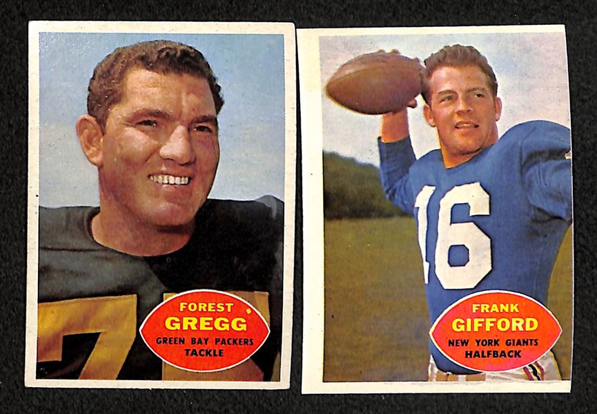 Lot of 285 - 1950s & 1960s Topps, Bowman, & Fleer Football Cards w. 1960 Topps Bobby Mitchell Rookie Card