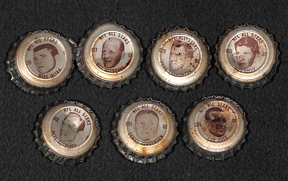Lot of 55 - 1965 Coke Caps w. Don Meredith