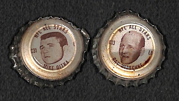 Lot of 55 - 1965 Coke Caps w. Don Meredith