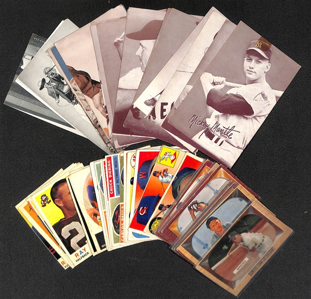 Sport & Non-Sport Lot from the 1950s - Exhibit Cards, Baseball Cards, Football Cards