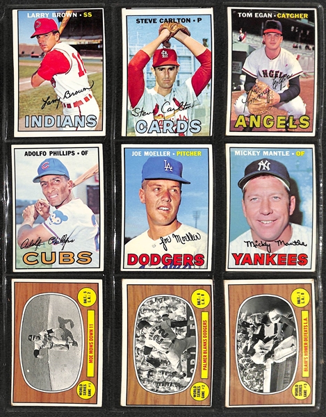 1967 Topps Baseball Near Complete Set of 607 Cards - Missing Only Seaver RC & Robinson