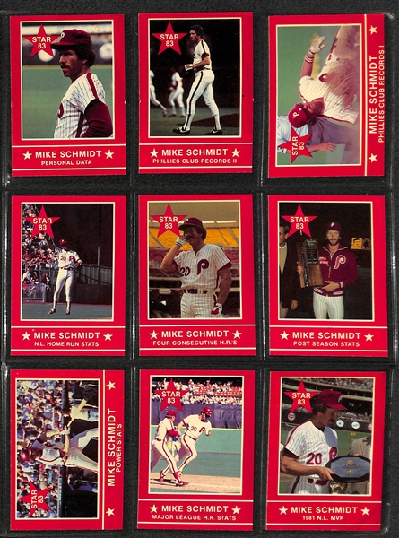 Lot Of Approximately 250+ Assorted Mike Schmidt Cards 1974-1990