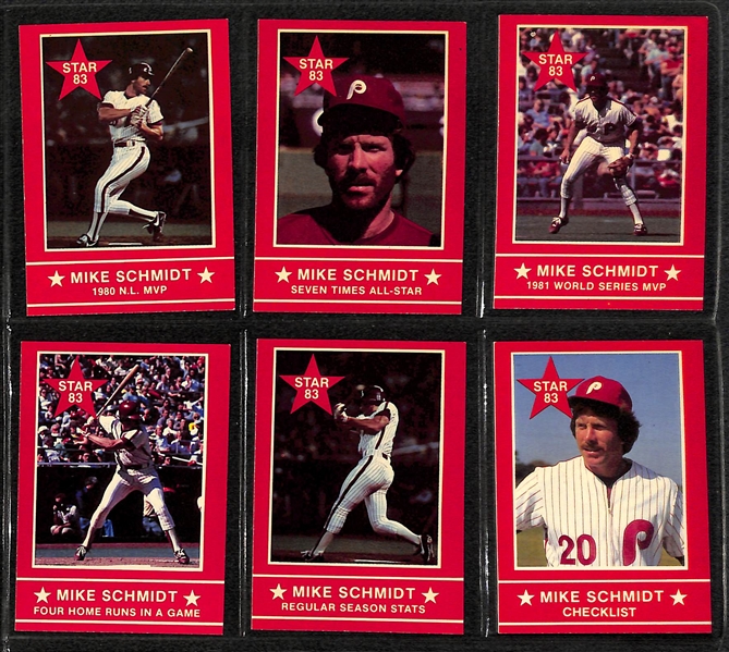 Lot Of Approximately 250+ Assorted Mike Schmidt Cards 1974-1990