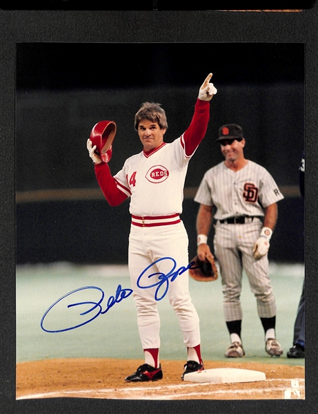 Lot of Pete Rose Autograph & Cards, Mike Schmidt Memorabilia, & Mario Lemieux Cards