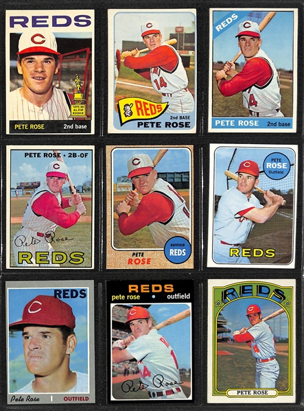 Lot of Pete Rose Autograph & Cards, Mike Schmidt Memorabilia, & Mario Lemieux Cards