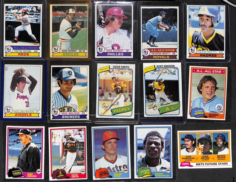 Lot of 4 - Topps Baseball Sets - 1979, 1980, 1981, 1982