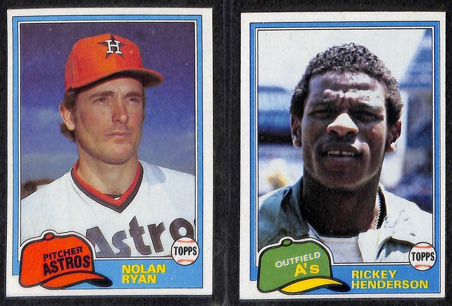 Lot of 4 - Topps Baseball Sets - 1979, 1980, 1981, 1982