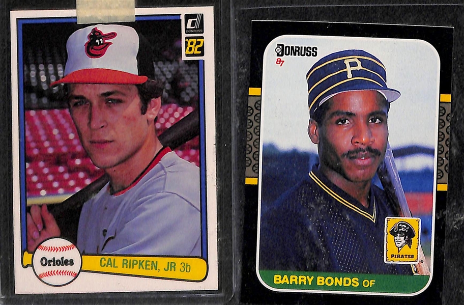 Lot of 3 - Donruss Baseball Sets - 1981, 1982, 1987