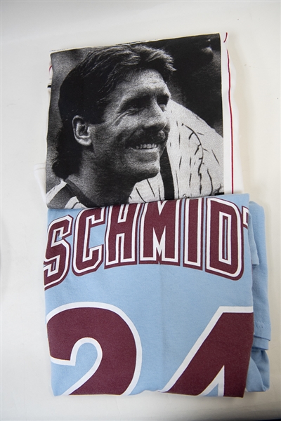 Mike Schmidt Signed Plate & Memorabilia Lot w. Jersey