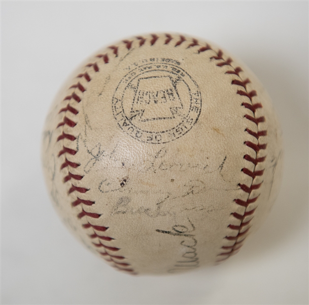 1930s Philadelphia A's Signed Official Reach Baseball w/ Eddie Collins & Al Simmons (Connie Mack is Secretarial Signed)