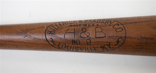 Old Babe Ruth Store Hillerich & Bradsby No. 9 Leader Babe Ruth Store Model Baseball Bat