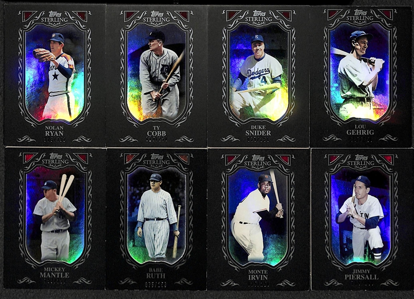 Lot Of 77 2009 Topps Sterling Base Cards w. Ruth & Mantle
