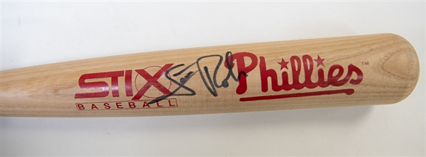 Scott Rolen & Pat Burrell Signed Baseball Bats