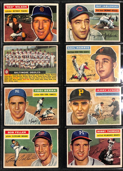 Lot of 83 1956 - Topps Baseball Cards w. Mantle BVG 4.0 & Willie Mays 5.0