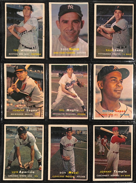 1957 Topps Baseball Partial Card Set