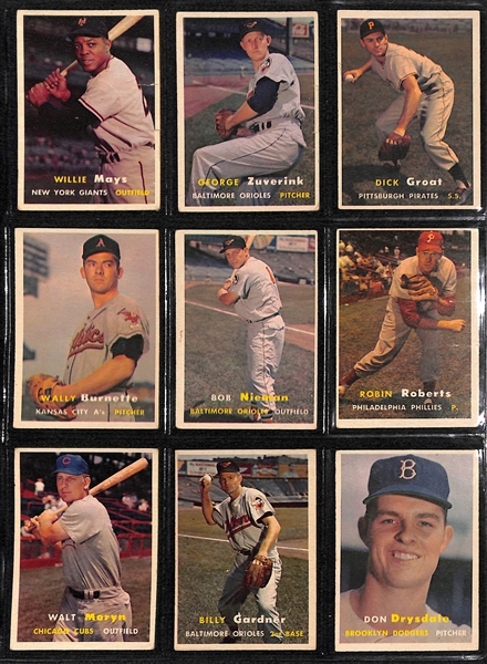 1957 Topps Baseball Partial Card Set