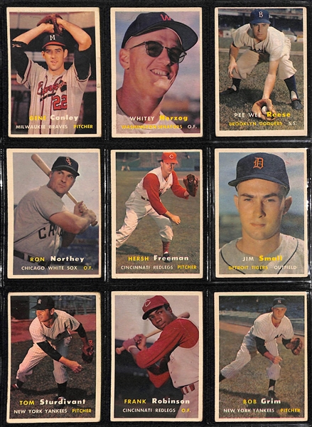 1957 Topps Baseball Partial Card Set