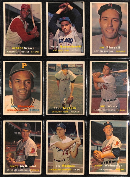 1957 Topps Baseball Partial Card Set