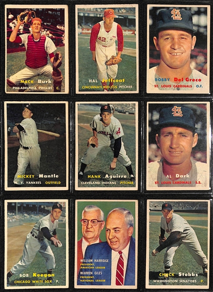 1957 Topps Baseball Partial Card Set