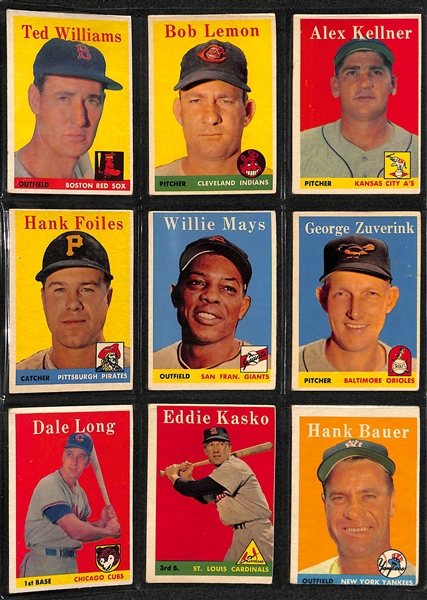 1958 Topps Baseball Complete Card Set