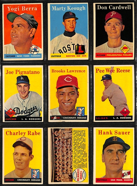 1958 Topps Baseball Complete Card Set