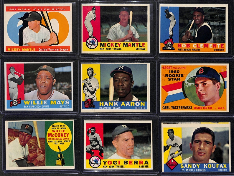 1960 Topps Baseball Complete Set - Cards Appear Fresh From the Pack