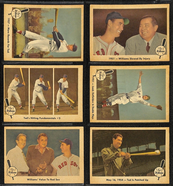 Lot of 54 1959-60 Fleer Baseball Cards w. 1960 Ted Williams