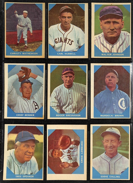 Lot of 54 1959-60 Fleer Baseball Cards w. 1960 Ted Williams