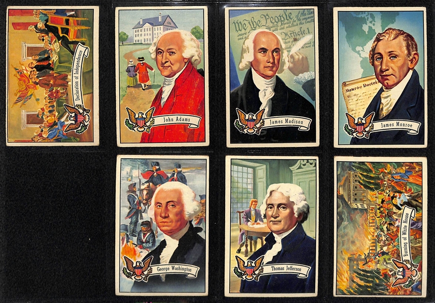 1956 Topps Presidents Near Complete Set (Missing One Card)