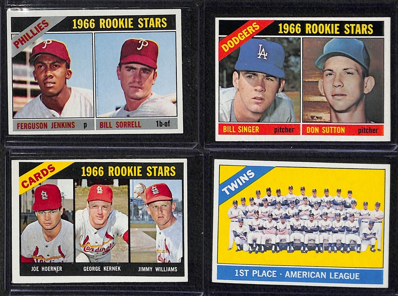 1966 Topps Baseball Complete Set (Inc. Pete Rose BVG 8, Mantle BVG 6.5) - Fresh from the Pack Condition