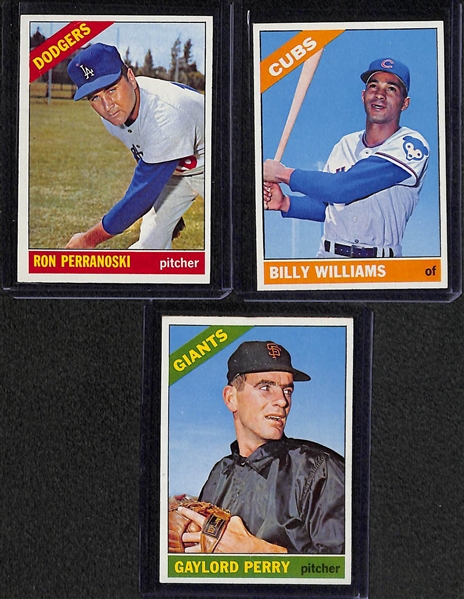 1966 Topps Baseball Complete Set (Inc. Pete Rose BVG 8, Mantle BVG 6.5) - Fresh from the Pack Condition