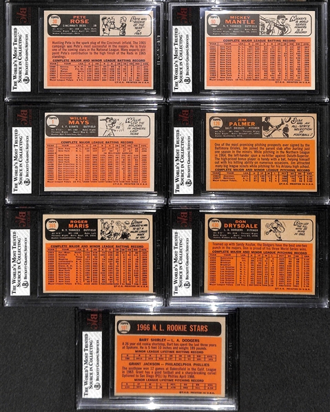 1966 Topps Baseball Complete Set (Inc. Pete Rose BVG 8, Mantle BVG 6.5) - Fresh from the Pack Condition