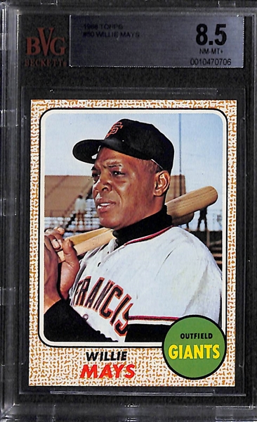 1968 Topps Baseball Complete Set (Inc. Mays BVG 8.5, Mantle BVG 7.5, Ryan RC BVG 6.5) - Fresh From the Pack Condition