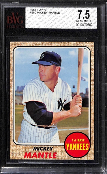 1968 Topps Baseball Complete Set (Inc. Mays BVG 8.5, Mantle BVG 7.5, Ryan RC BVG 6.5) - Fresh From the Pack Condition
