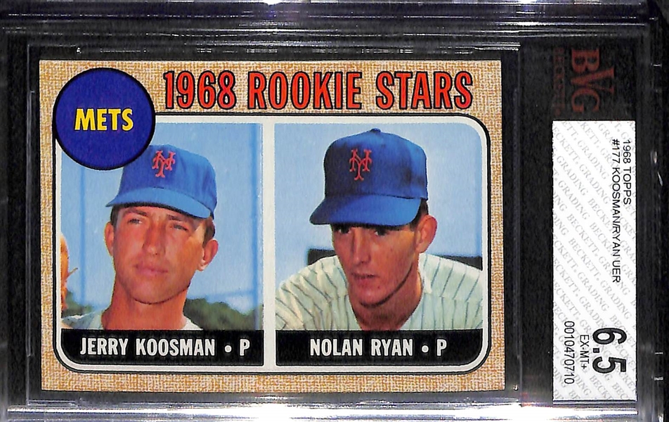 1968 Topps Baseball Complete Set (Inc. Mays BVG 8.5, Mantle BVG 7.5, Ryan RC BVG 6.5) - Fresh From the Pack Condition