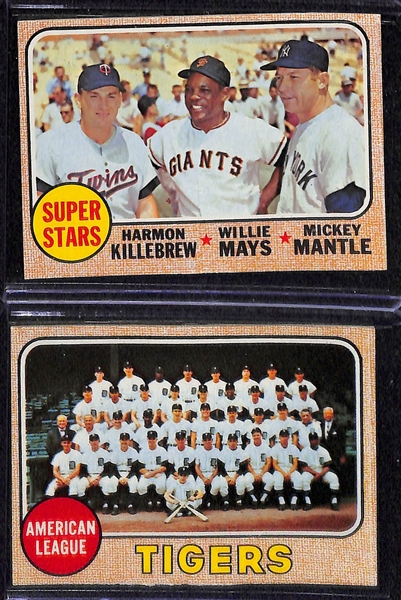 1968 Topps Baseball Complete Set (Inc. Mays BVG 8.5, Mantle BVG 7.5, Ryan RC BVG 6.5) - Fresh From the Pack Condition