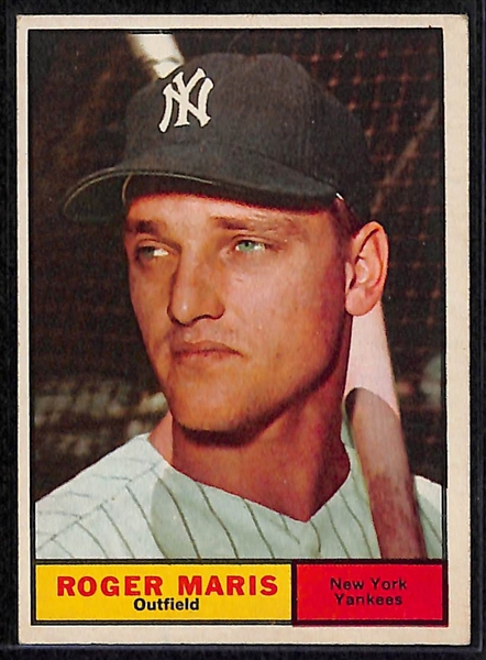 Lot of (4) Roger Maris Topps Cards From 1960-1964