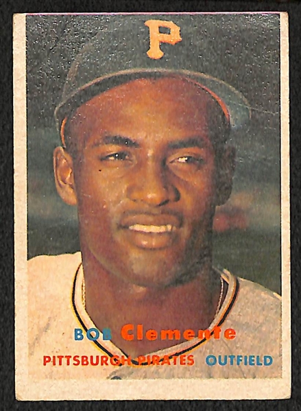 1957 Topps Roberto Clemente (#76) - Pittsburgh Pirates