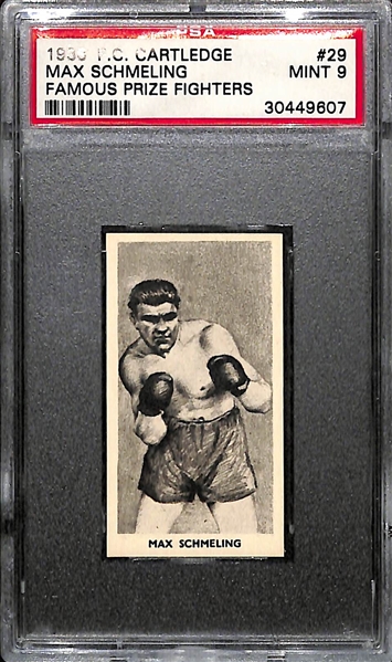 1938 F.C. Cartledge Max Schmeling Famous Prize Fighters Card PSA 9