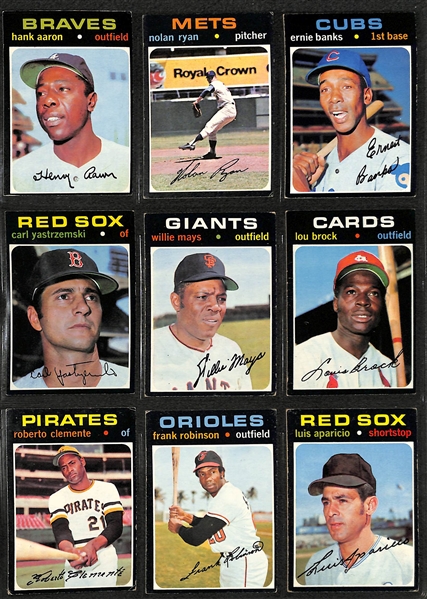 1971 Topps Baseball Complete Card Set