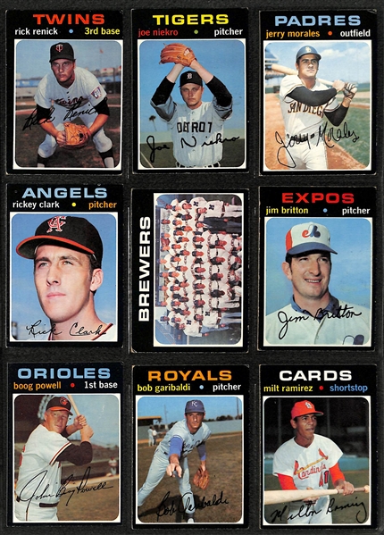 1971 Topps Baseball Complete Card Set