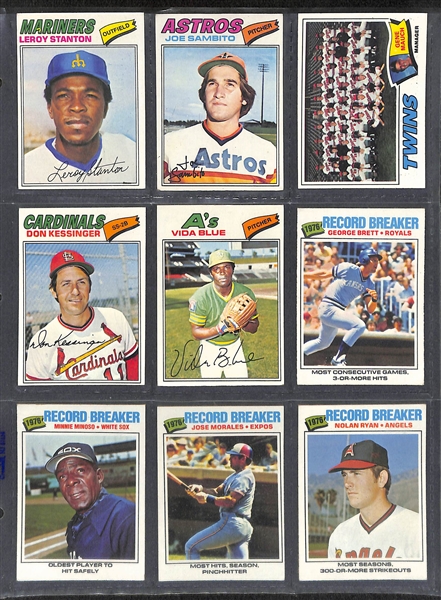 1977 Topps Baseball Complete Card Set