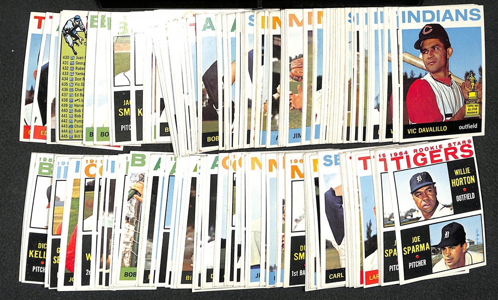 Lot of 150+ Assorted 1964 Topps Baseball Cards